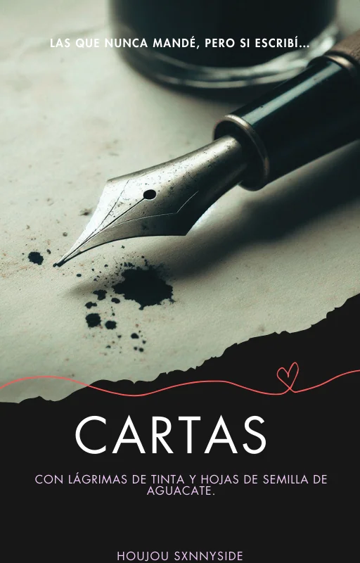 Cartas con lágrimas de tinta y hojas de semilla de aguacate