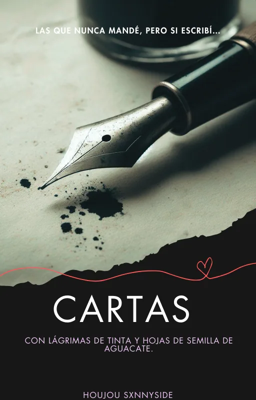 Cartas con lágrimas de tinta y hojas de semilla de aguacate
