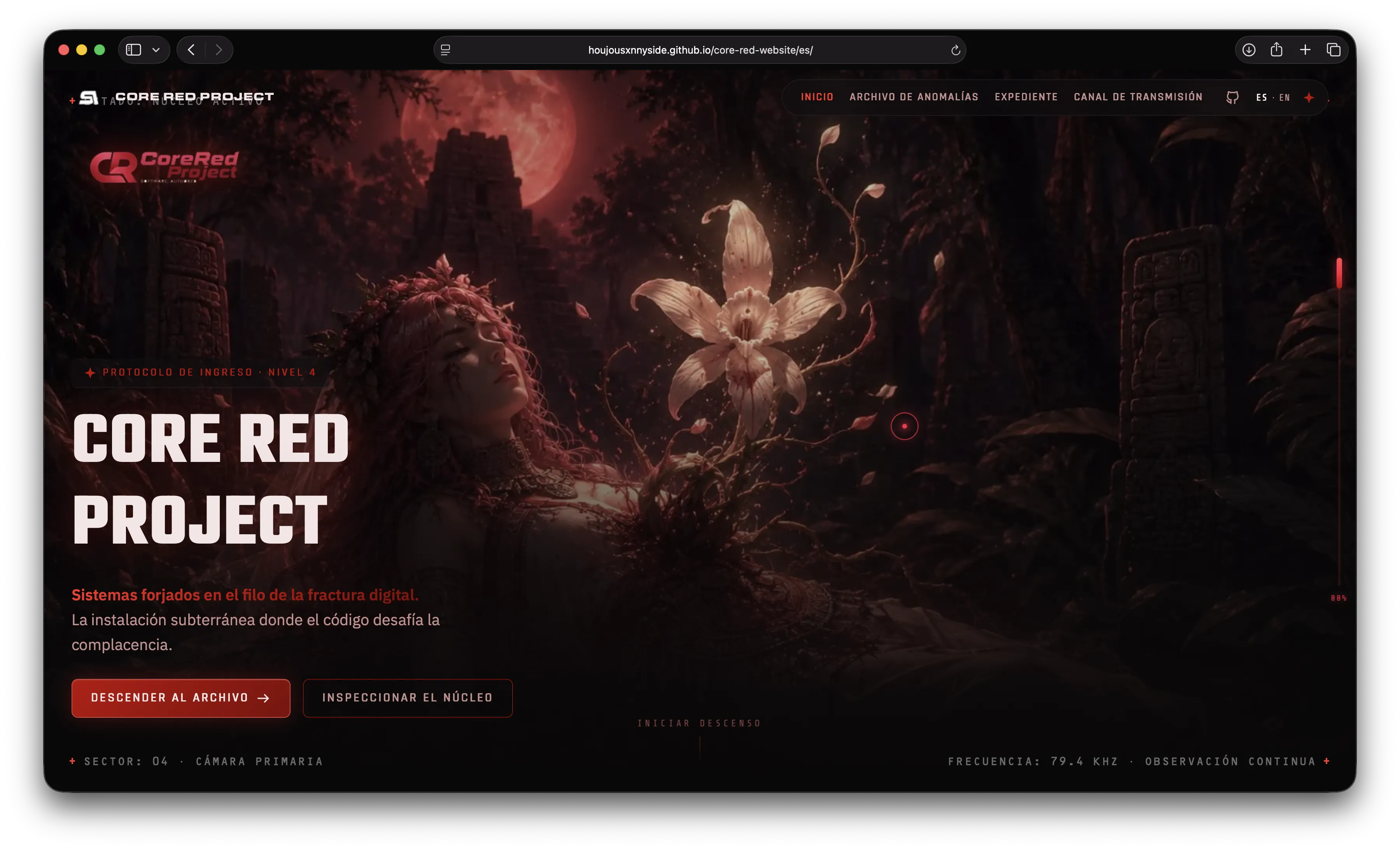 Core Red ARG Website